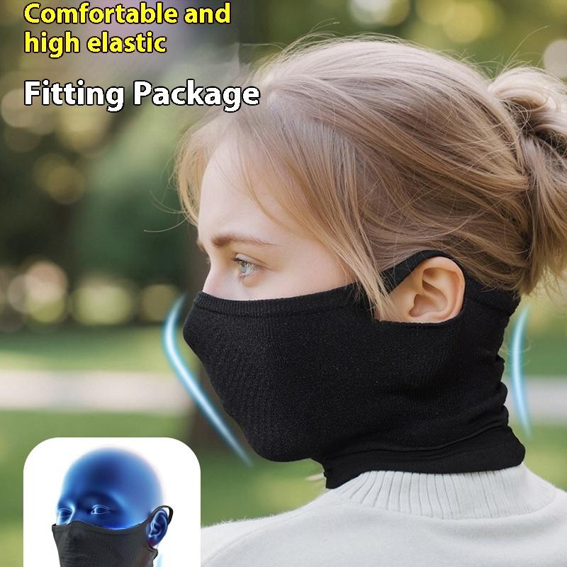Neck Gaiter Fleece - وشاح رياضي للخريف/الشتاء، غطاء وجه للدراجات