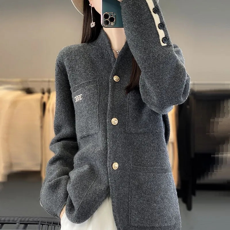 2024 الخريف والشتاء نمط جديد س - مراجعة Wool Coat Peacoat وسعره
