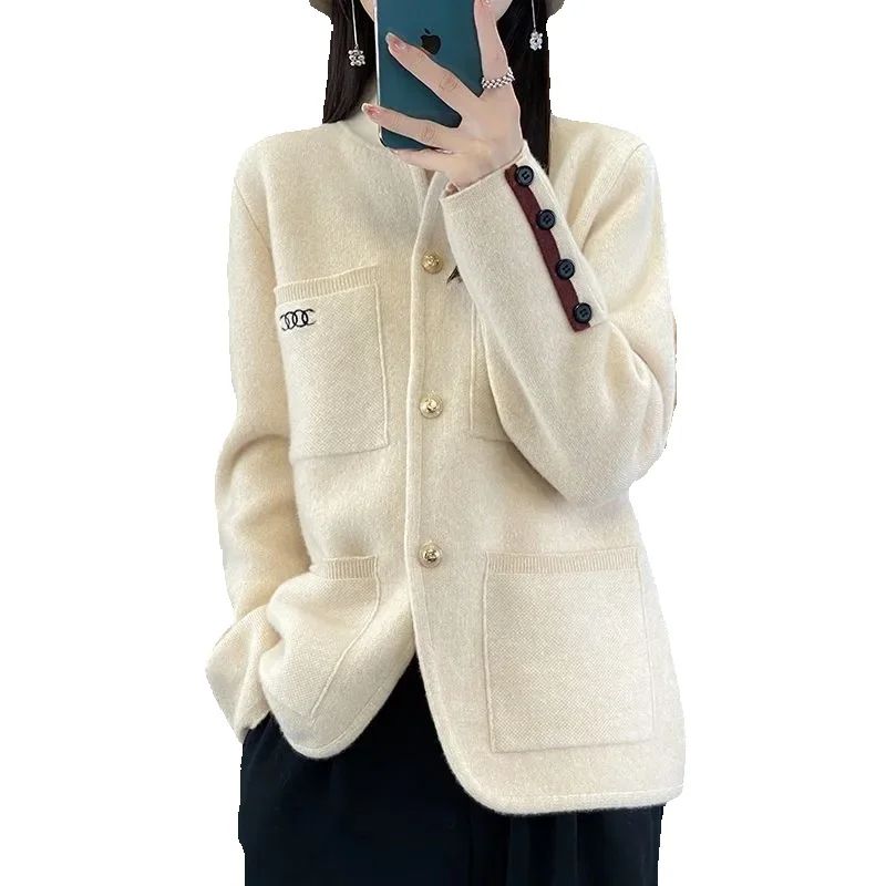 2024 الخريف والشتاء نمط جديد س - مراجعة Wool Coat Peacoat وسعره