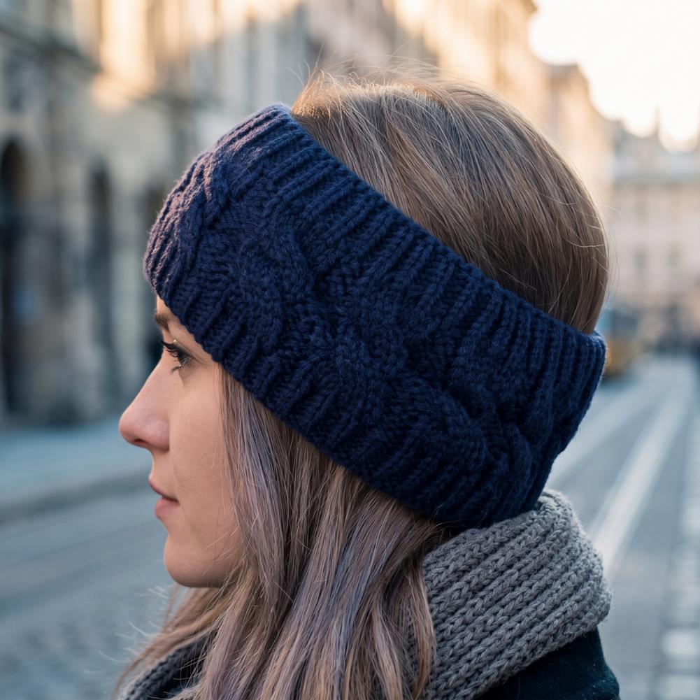 عصابة رأس شتوية محبوكة للنساء، - مراجعة Fleece Ear Warmer Band وسعره