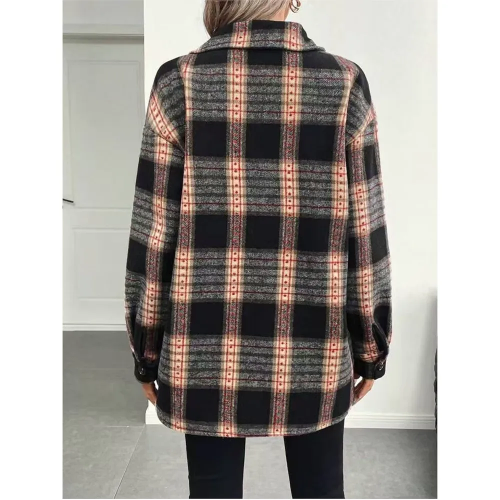 معطف نسائي أنيق للخريف والشتاء - مراجعة Flannel Shirt Lined وسعره