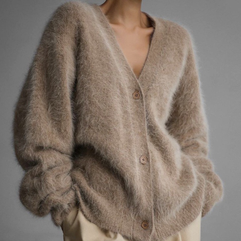 كارديجان نسائي منسوج بياقة على - مراجعة Wool Coat Peacoat وسعره