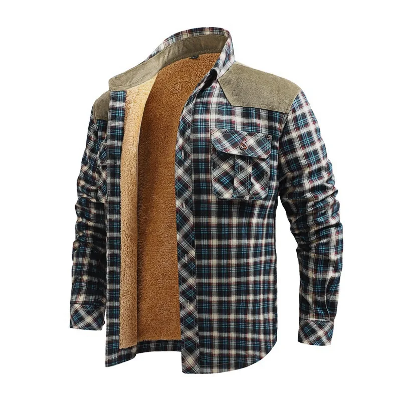 الرجال الشتاء قمصان عادية جاكي - مراجعة Flannel Shirt Lined وسعره