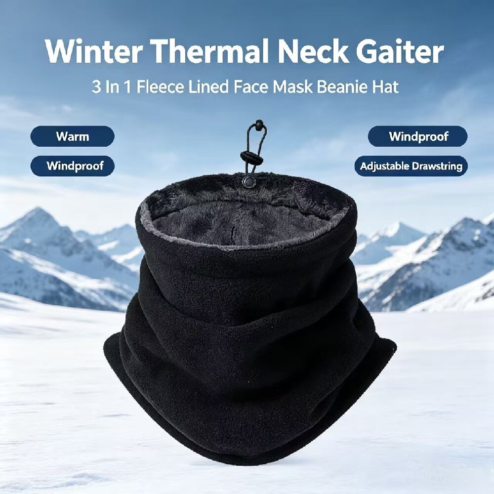 قناع شتوي دافئ للدراجات الناري - مراجعة Neck Gaiter Fleece وسعره